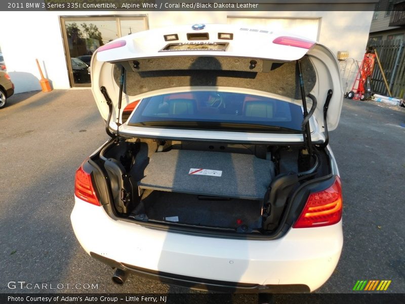 Alpine White / Coral Red/Black Dakota Leather 2011 BMW 3 Series 335i Convertible