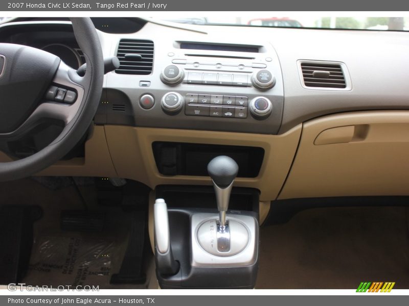 Tango Red Pearl / Ivory 2007 Honda Civic LX Sedan