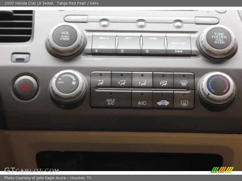Tango Red Pearl / Ivory 2007 Honda Civic LX Sedan
