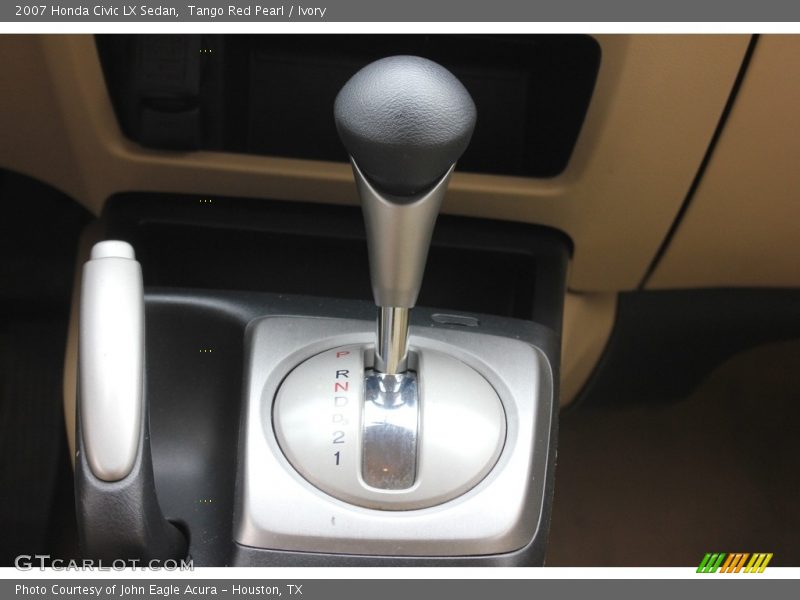 Tango Red Pearl / Ivory 2007 Honda Civic LX Sedan