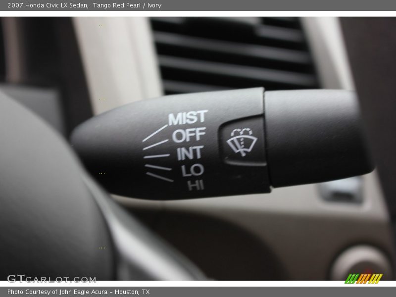 Tango Red Pearl / Ivory 2007 Honda Civic LX Sedan