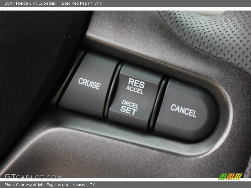 Tango Red Pearl / Ivory 2007 Honda Civic LX Sedan