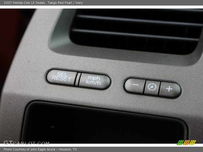 Tango Red Pearl / Ivory 2007 Honda Civic LX Sedan