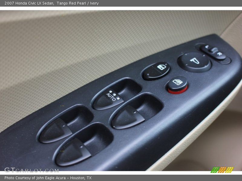 Tango Red Pearl / Ivory 2007 Honda Civic LX Sedan