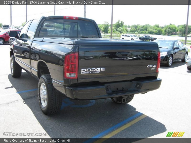 Black / Dark Slate Gray 2003 Dodge Ram 2500 Laramie Quad Cab 4x4