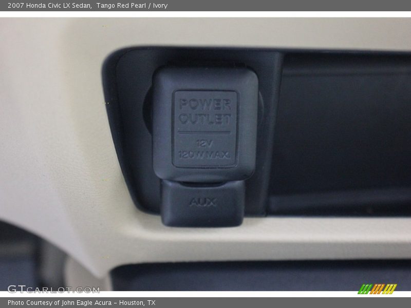 Tango Red Pearl / Ivory 2007 Honda Civic LX Sedan