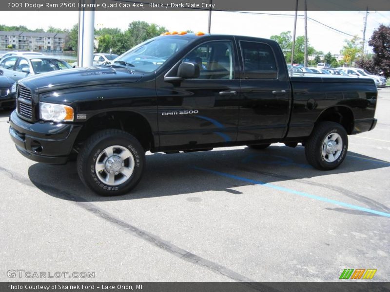 Black / Dark Slate Gray 2003 Dodge Ram 2500 Laramie Quad Cab 4x4