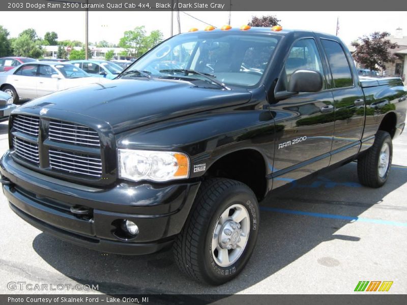 Black / Dark Slate Gray 2003 Dodge Ram 2500 Laramie Quad Cab 4x4