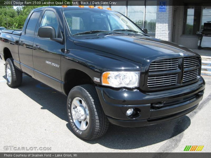 Black / Dark Slate Gray 2003 Dodge Ram 2500 Laramie Quad Cab 4x4