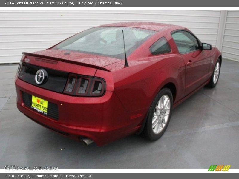 Ruby Red / Charcoal Black 2014 Ford Mustang V6 Premium Coupe