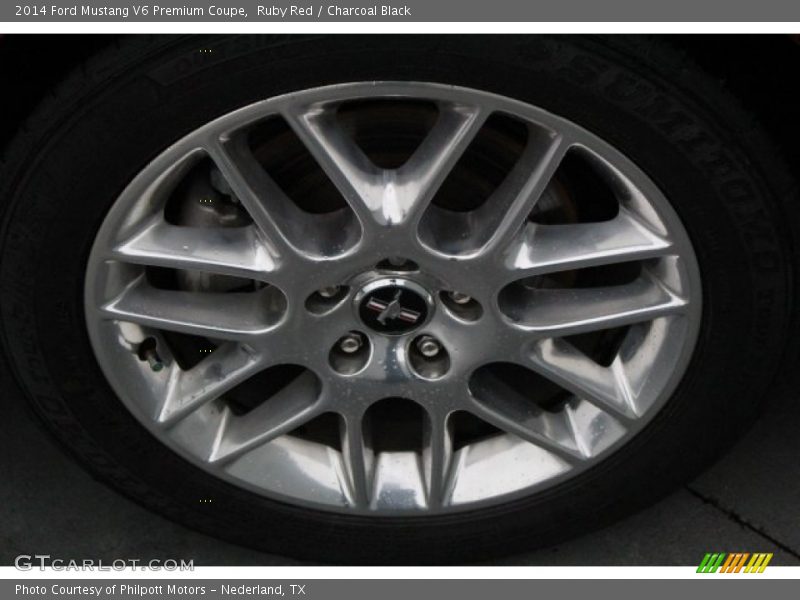 Ruby Red / Charcoal Black 2014 Ford Mustang V6 Premium Coupe