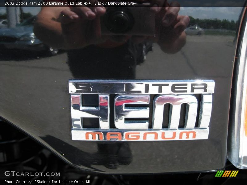 Black / Dark Slate Gray 2003 Dodge Ram 2500 Laramie Quad Cab 4x4