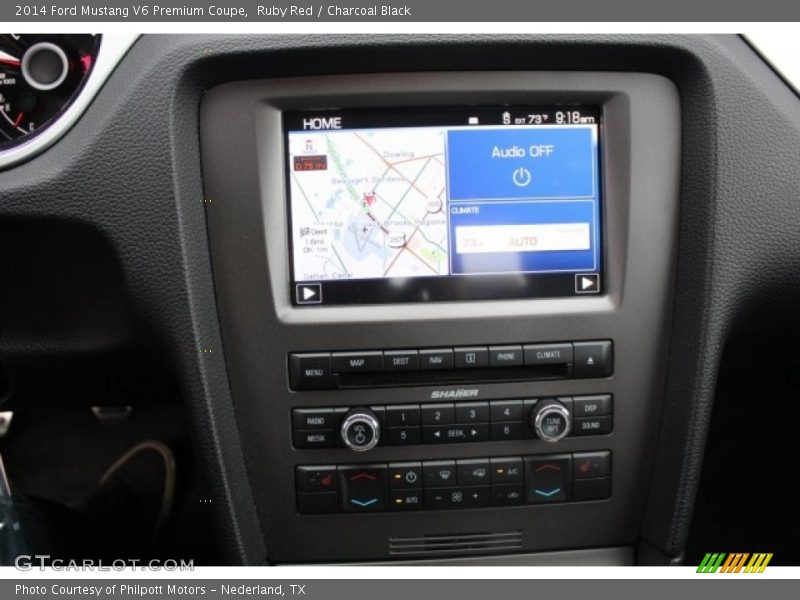 Ruby Red / Charcoal Black 2014 Ford Mustang V6 Premium Coupe
