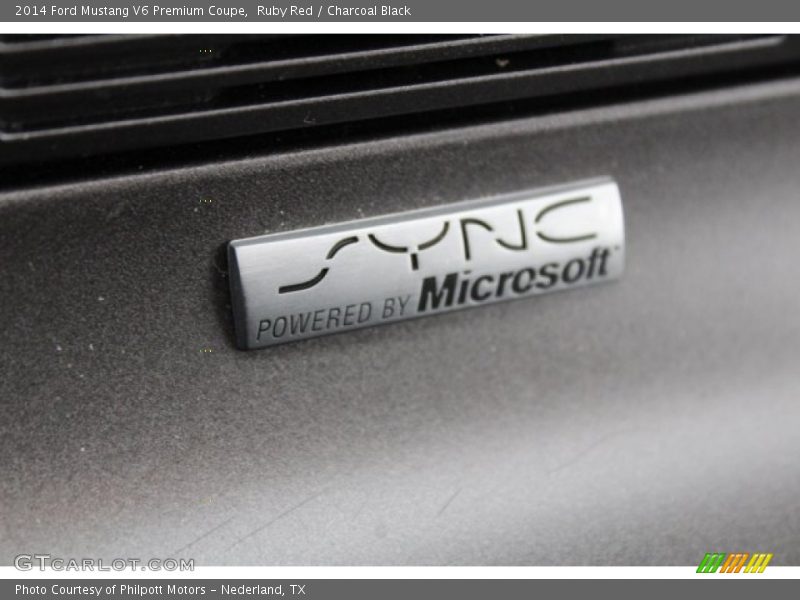 Ruby Red / Charcoal Black 2014 Ford Mustang V6 Premium Coupe