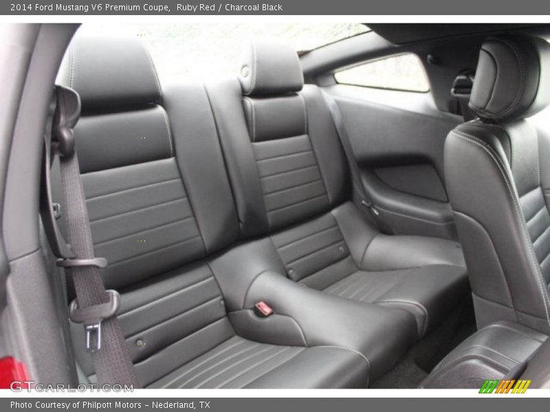 Ruby Red / Charcoal Black 2014 Ford Mustang V6 Premium Coupe