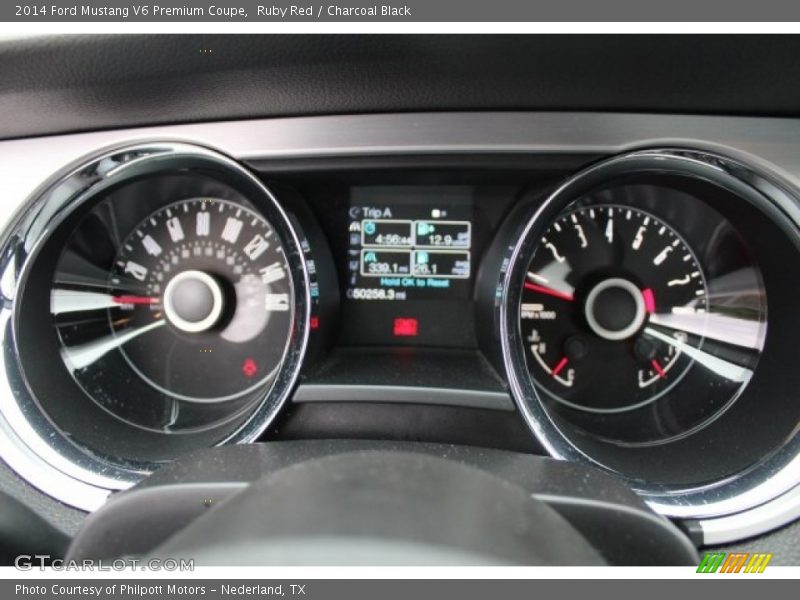 Ruby Red / Charcoal Black 2014 Ford Mustang V6 Premium Coupe