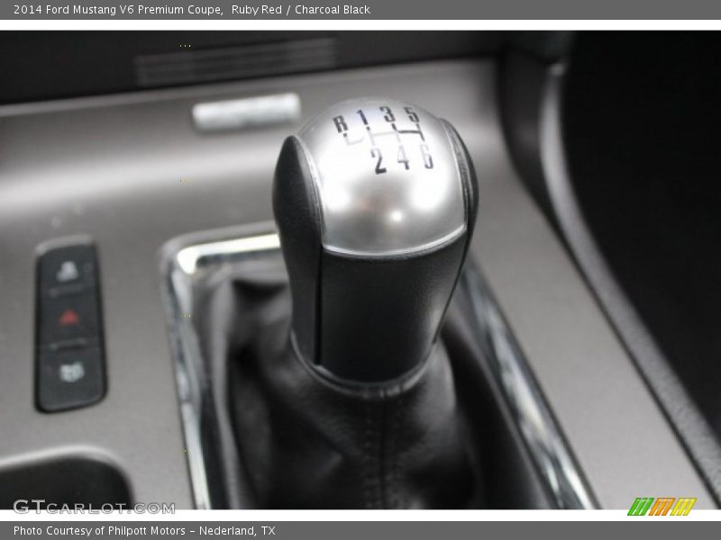 Ruby Red / Charcoal Black 2014 Ford Mustang V6 Premium Coupe