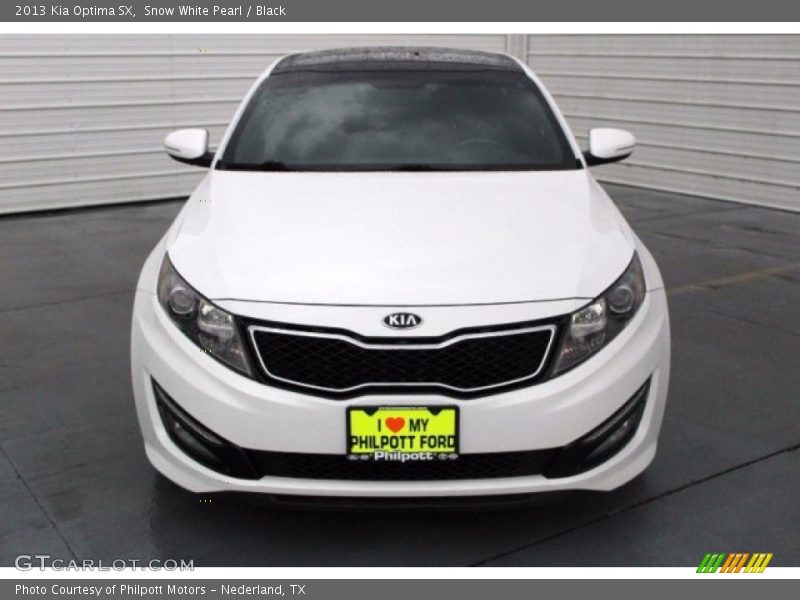 Snow White Pearl / Black 2013 Kia Optima SX