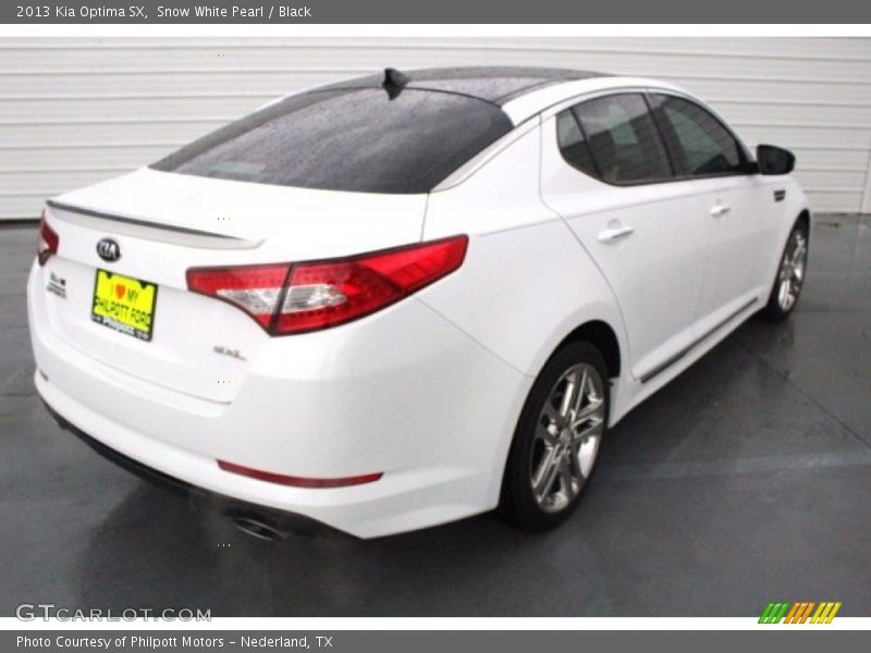Snow White Pearl / Black 2013 Kia Optima SX