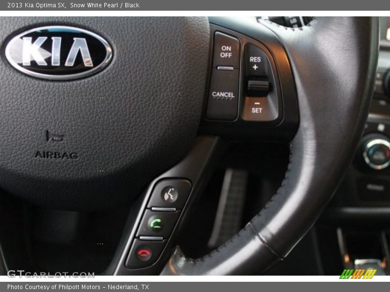 Snow White Pearl / Black 2013 Kia Optima SX