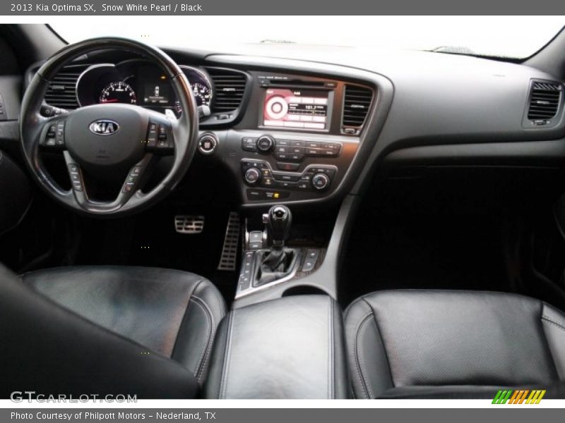 Snow White Pearl / Black 2013 Kia Optima SX