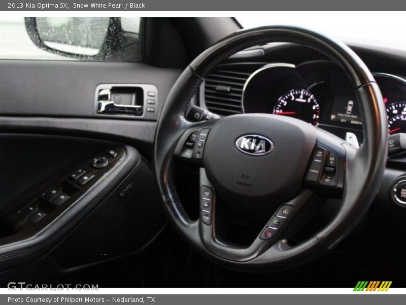 Snow White Pearl / Black 2013 Kia Optima SX