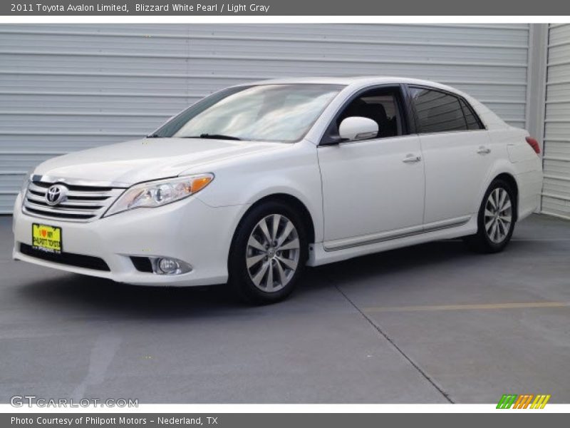 Blizzard White Pearl / Light Gray 2011 Toyota Avalon Limited