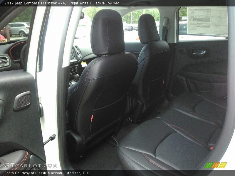 Bright White / Black/Ruby Red 2017 Jeep Compass Trailhawk 4x4