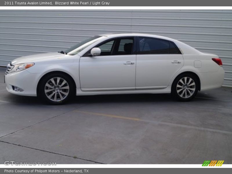 Blizzard White Pearl / Light Gray 2011 Toyota Avalon Limited