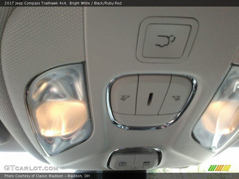 Bright White / Black/Ruby Red 2017 Jeep Compass Trailhawk 4x4