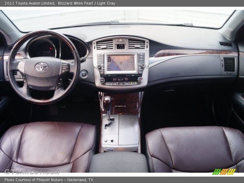 Blizzard White Pearl / Light Gray 2011 Toyota Avalon Limited