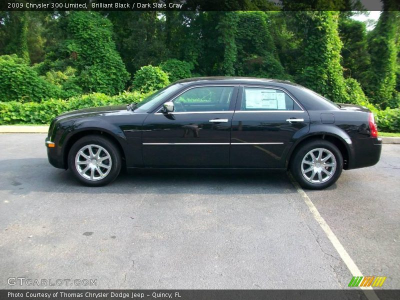 Brilliant Black / Dark Slate Gray 2009 Chrysler 300 Limited