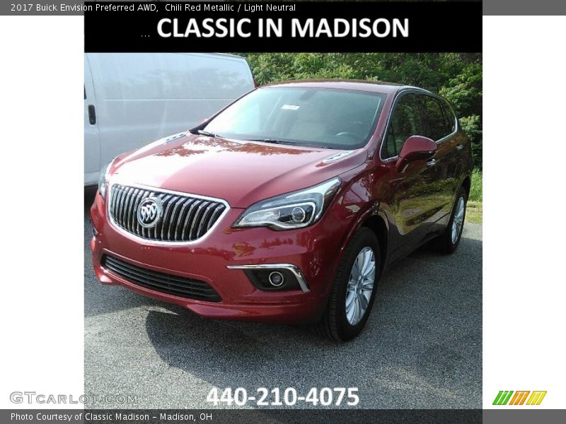 Chili Red Metallic / Light Neutral 2017 Buick Envision Preferred AWD