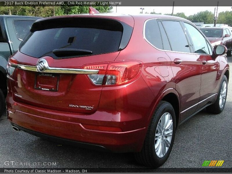 Chili Red Metallic / Light Neutral 2017 Buick Envision Preferred AWD