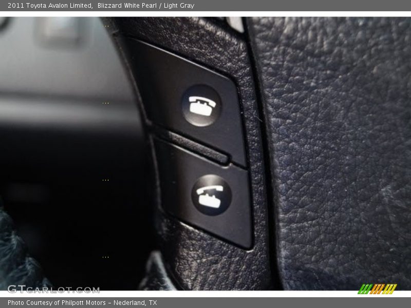 Blizzard White Pearl / Light Gray 2011 Toyota Avalon Limited