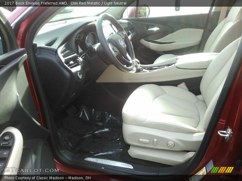 Chili Red Metallic / Light Neutral 2017 Buick Envision Preferred AWD