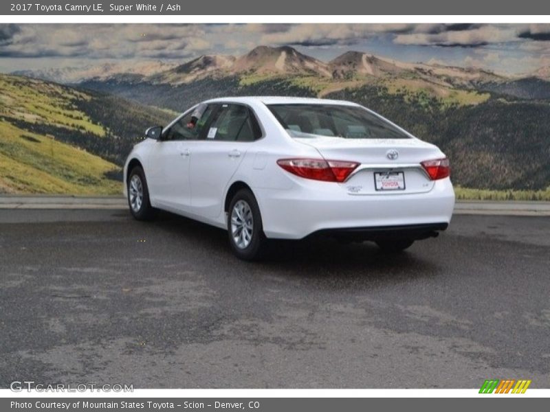 Super White / Ash 2017 Toyota Camry LE