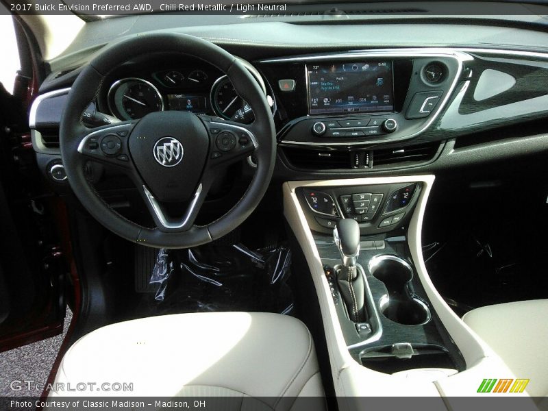 Chili Red Metallic / Light Neutral 2017 Buick Envision Preferred AWD