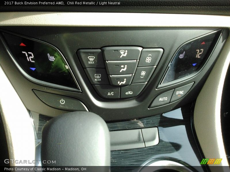 Chili Red Metallic / Light Neutral 2017 Buick Envision Preferred AWD