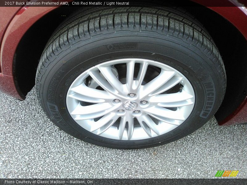 Chili Red Metallic / Light Neutral 2017 Buick Envision Preferred AWD