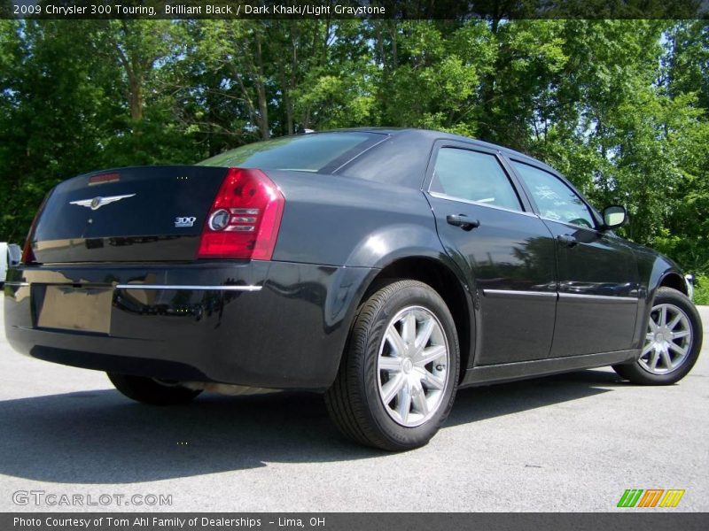 Brilliant Black / Dark Khaki/Light Graystone 2009 Chrysler 300 Touring