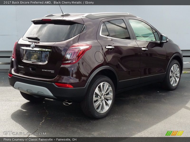 Black Cherry Metallic / Ebony 2017 Buick Encore Preferred AWD