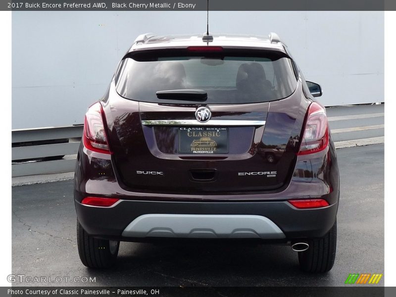 Black Cherry Metallic / Ebony 2017 Buick Encore Preferred AWD