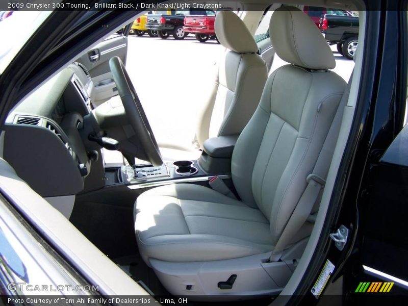 Brilliant Black / Dark Khaki/Light Graystone 2009 Chrysler 300 Touring