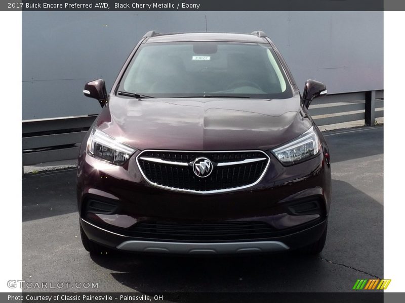 Black Cherry Metallic / Ebony 2017 Buick Encore Preferred AWD
