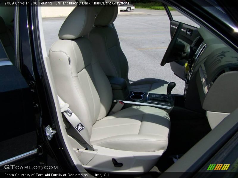 Brilliant Black / Dark Khaki/Light Graystone 2009 Chrysler 300 Touring