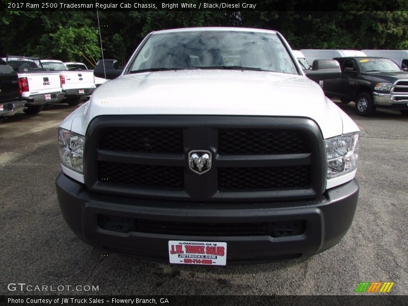Bright White / Black/Diesel Gray 2017 Ram 2500 Tradesman Regular Cab Chassis