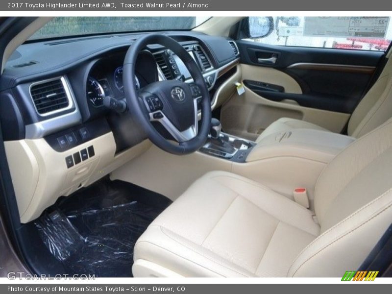 Toasted Walnut Pearl / Almond 2017 Toyota Highlander Limited AWD