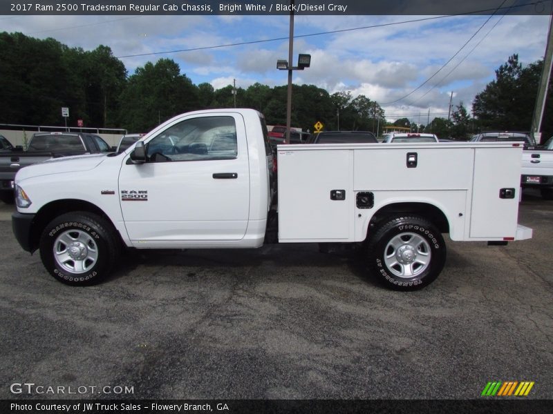 Bright White / Black/Diesel Gray 2017 Ram 2500 Tradesman Regular Cab Chassis