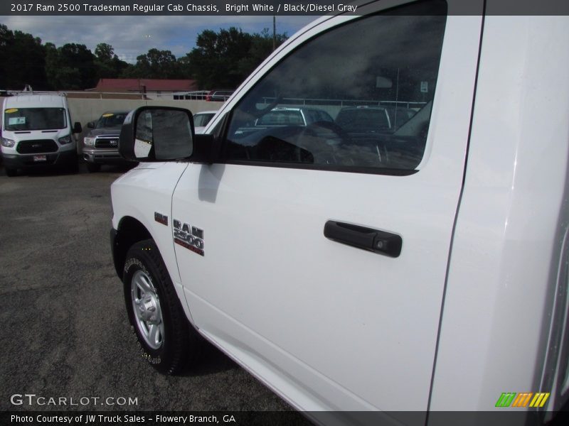 Bright White / Black/Diesel Gray 2017 Ram 2500 Tradesman Regular Cab Chassis